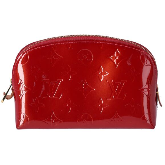 Louis Vuitton Pochette Cosmetic Bag Monogram Vernis Pouch M91496 Pomme d'Amour - Picture 1 of 7